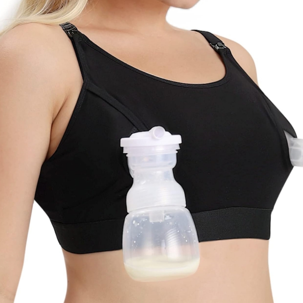 (5) Momcozy Pumping Bras Pre loved | Black